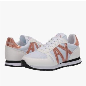AX Armani Exchange Women's Sz 9 Retro Running Sneakers Indoor Court Shoe